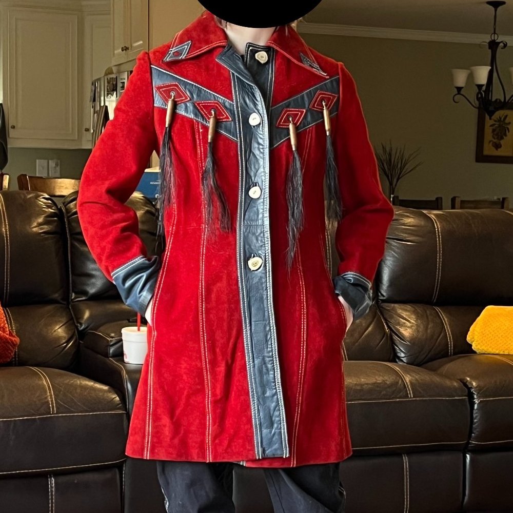 Vintage 1960/70s Suede Coat - XS